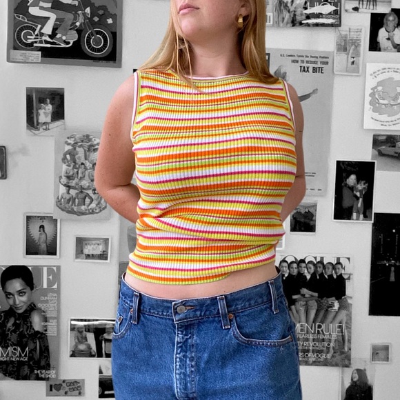 LAURÈL- Knit Multicolor Tank Top🌈 - Picture 3 of 4